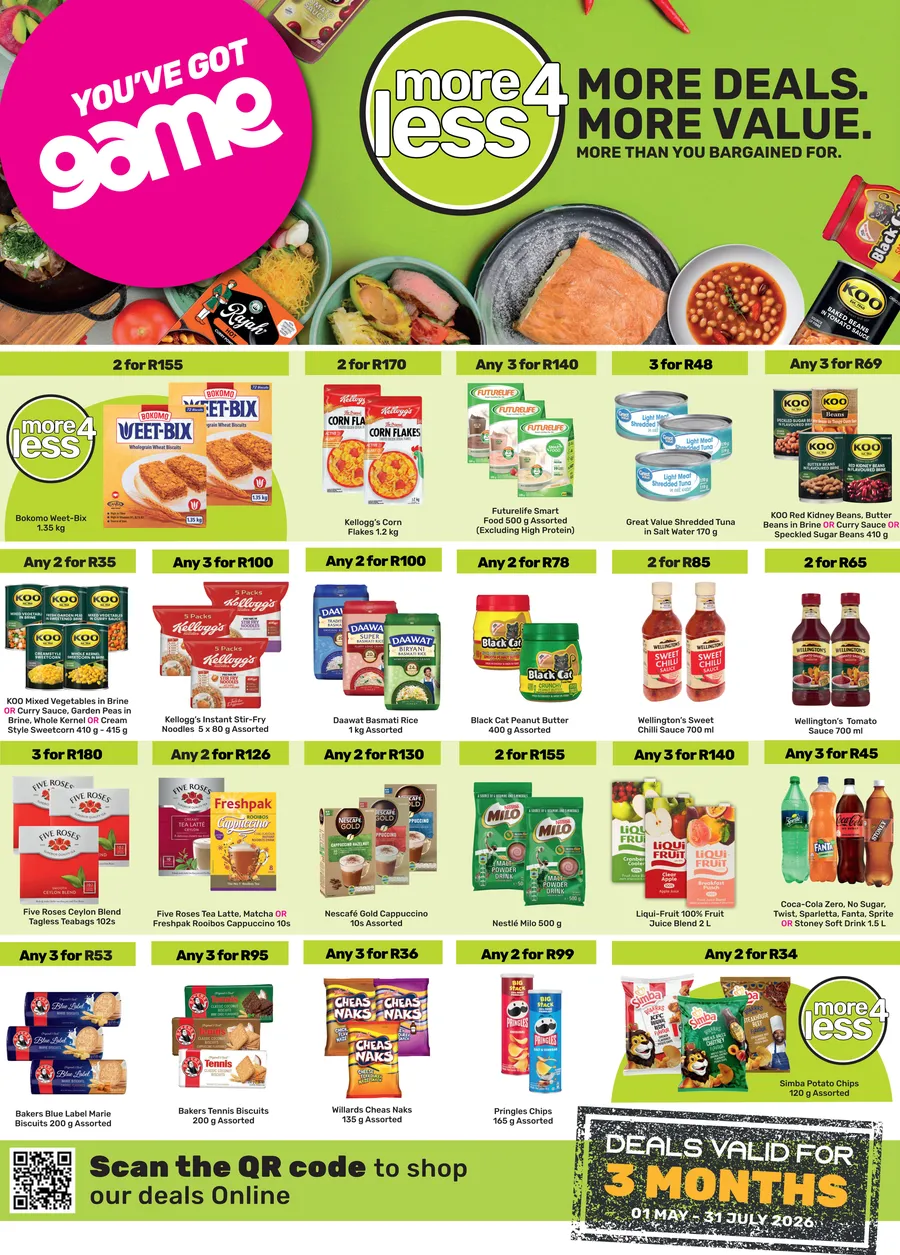 Game : More 4 Less (01 May - 31 July 2026)