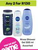 Nivea Shower Gel Assorted-For 2 x 500ml