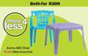 Sunny ABC Chair Plus Table Assorted-For Both