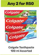 Colgate Toothpaste Assorted-For 2 x 100ml