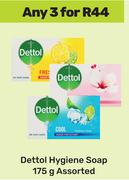 Dettol Hygiene Soap Assorted-For 3 x 175g
