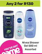 Nivea Shower Gel Assorted-For 2 x 500ml