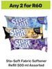 Sta Soft Fabric Softener Refill Assorted-For 2 x 500ml