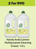 Handy Andy Lemon Multipurpose Cleaning Cream-For 2 x 1.5L