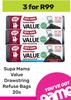 Supa Mama Value Drawstring Refuse Bags-For 3 x 20s