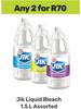 Jik Liquid Bleach Assorted-For 2 x 1.5L
