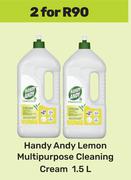 Handy Andy Lemon Multipurpose Cleaning Cream-For 2 x 1.5L