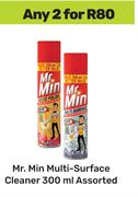 Mr.Min Multi Surface Cleaner Assorted-For 2 x 300ml