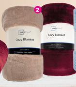 Mainstays Cozy Blanket 200 x 200cm-Each