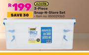 Addis 3 Piece Snap n Store Set