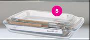 Mainstays 3 Piece Glass Roaster Set-Per Set