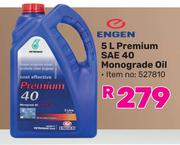 Engen 5L Premium SAE 40 Monograde Oil