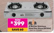 Alva 2 Burner Stainless Steel Gas Stove GCS04
