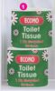 Econo 1 Ply Recycled Toilet Tissue Roll Wrapped