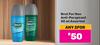 Brut For Men Anti Perspirant Assorted-For 2 x 50ml