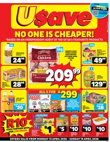 Usave Eastern Cape : No One Is Cheaper (13 April - 19 April 2026)
