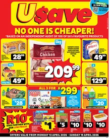 Usave Gauteng, Mpumalanga, Limpopo & North West : No One Is Cheaper (13 April - 19 April 2026)