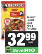Knorrox Packet Soup Assorted-750g Each