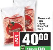 Riversmead Farm Chicken Soup Pack-For 2 x 800g