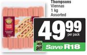 Thompsons Viennas Assorted-1kg Per Pack