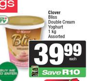 Clover Bliss Double Cream Yoghurt Assorted-1kg Each