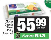 Clover Cheese Slices Assorted-400g Per Pack