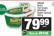 Clover Butro Full Cream Modified Butter Spread-500g Each