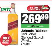 Johnnie Walker Red Label Blended Scotch Whisky-750ml