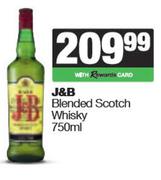 J&B Blended Scotch Whisky-750ml