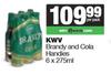 KWV Brandy And Cola Handies-For 6 x 275ml Per Pack