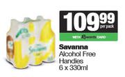 Savanna Alcohol Free Handies-6 x 330ml Per Pack