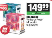 Meander White or Rose Moscato-6 x 275ml Per Pack