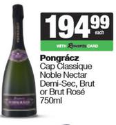 Pongracz Cap Classique Noble Nectar Demi-Sec, Brut Or Brut Rose-750ml Each
