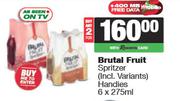 Brutal Fruit Spritzer Handies-For 2 x 6 x 275ml