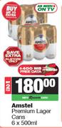 Amstel Premium Lager Cans-For 2 x 6 x 500ml