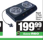 Royal 2 Plate Electric Stove