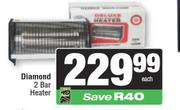 Diamond 2 Bar Heater