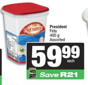 President Feta Assorted-400g