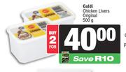 Goldi Chicken Livers Original-For 2 x 500g