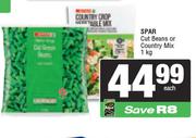 Spar Cut Beans Or Country Mix-1Kg