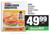 Spar Crumbed Chicken Burger Patties Assorted-520g