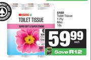 Spar Toilet Tissue 1 Ply Mini-18s