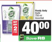 Handy Andy Refill Assorted-For Any 2 x 750ml