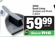 Spar Good Living Dustpan And Brush (2 Piece)-Per Set