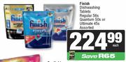 Finish Dishwashing Tablets (Regular 56's, Quantum 50's or Ultimate 45's Pack)-Each
