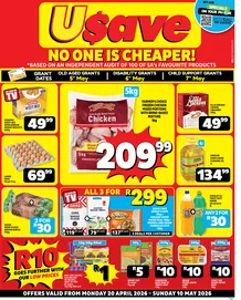 Usave Eastern Cape : No One Is Cheaper (20 April - 10 May 2026)
