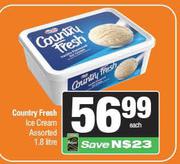 Country Fresh Ice Cream Assorted-1.8L