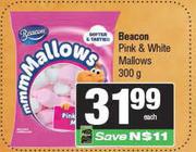 Beacon Pink & White Mallows-300g