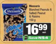 Messaris Blanched Peanuts & Salted/Peanut & Raisins-150g
