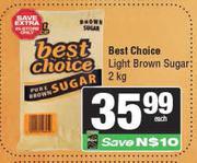 Best Choice Light Brown Sugar-2Kg